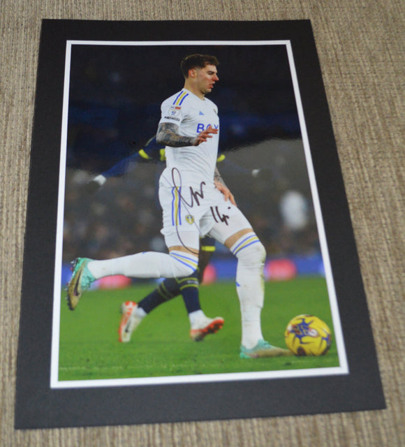 Joe Rodon hand signed autographed photo Leeds United