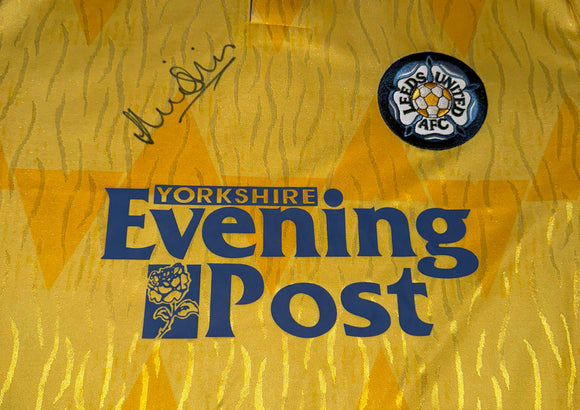 Howard Wilkinson 1992 Hand Signed Leeds United Away shirt