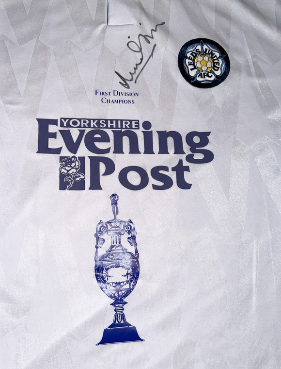 Howard Wilkinson Trophy 1992 Hand Signed Leeds United shirt