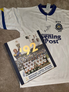 Rare Howard Wilkinson Hand Signed Boxed Leeds United Shirt