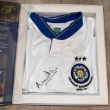 Rare Howard Wilkinson Hand Signed Boxed Leeds United Shirt