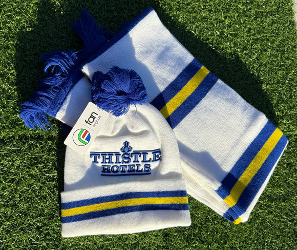 Retro Thistle Hotels Leeds United Beanie Hat