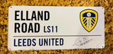 Lucas Radebe Hand Signed Leeds United Metal Elland Road Sign