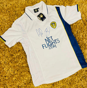 Jermaine Beckford Luciano Becchio Signed Leeds United shirt